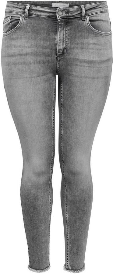 Only Carmakoma Carwilly Life Reg Sk Ank Jn Rea0918: Gray Denim | Freewear Grijs Gray Dames - Foto 7