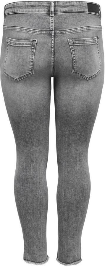 Only Carmakoma Carwilly Life Reg Sk Ank Jn Rea0918: Gray Denim | Freewear Grijs Gray Dames - Foto 8