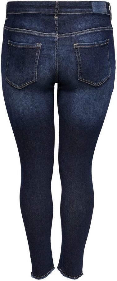 ONLY CARMAKOMA regular waist cropped skinny jeans CARWILLY dark denim - Foto 5