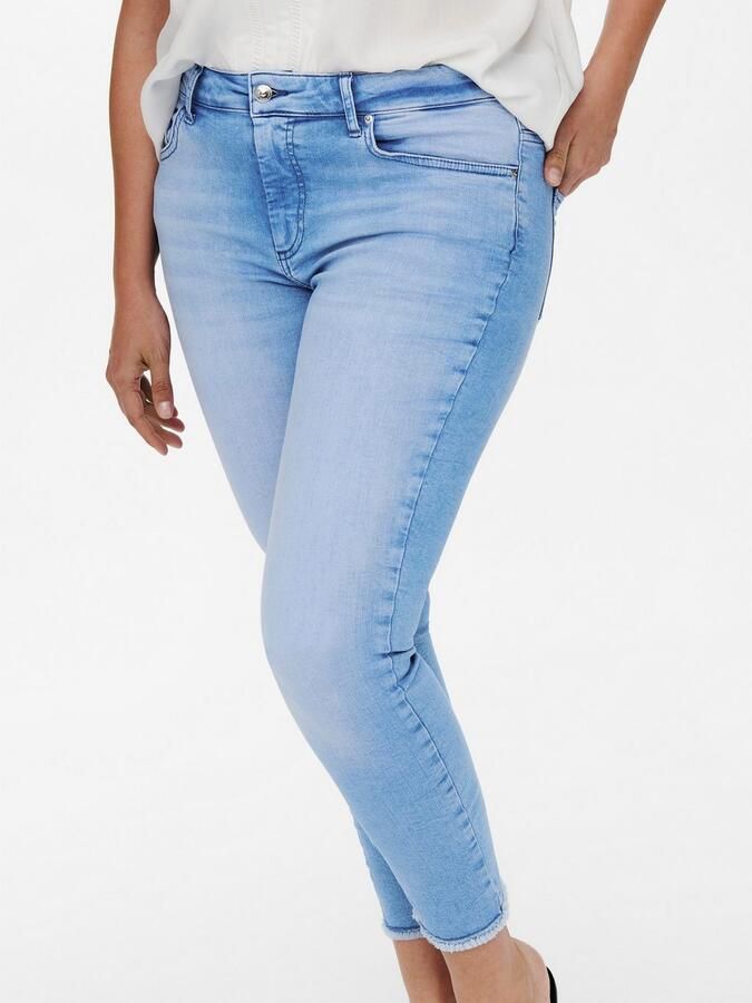 ONLY CARMAKOMA Skinny fit jeans CARWILLY REG SK ANK RW REA4348 - Foto 4