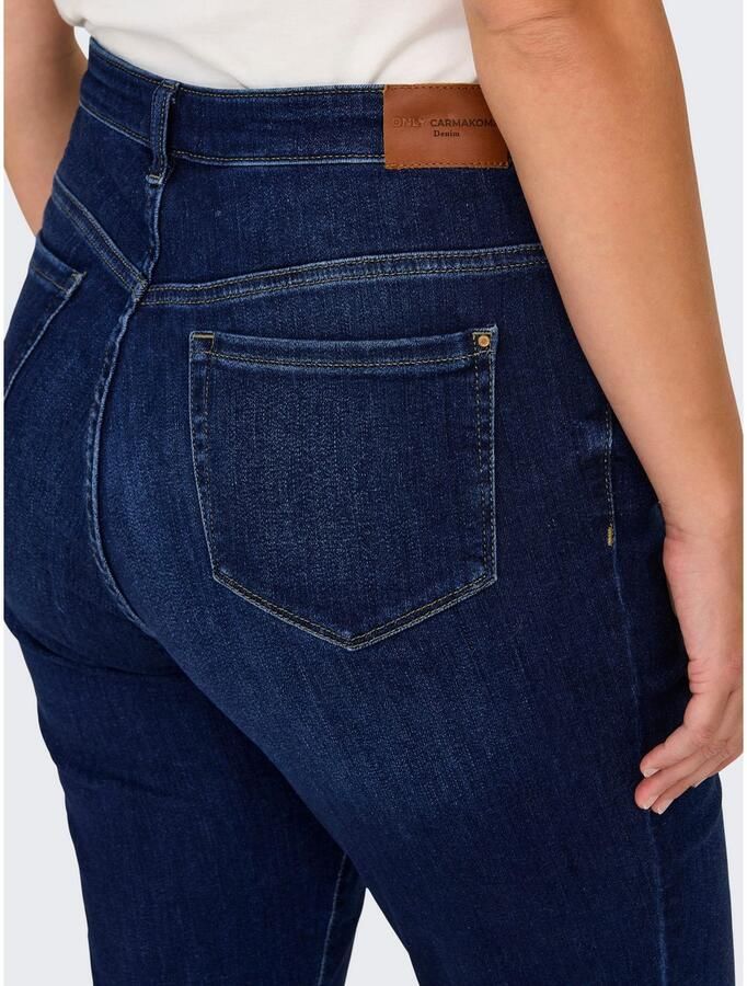 ONLY CARMAKOMA mid waist slim fit jeans CARSUI dark blue denim - Foto 3