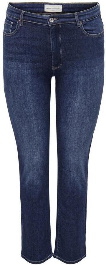 ONLY CARMAKOMA mid waist slim fit jeans CARSUI dark blue denim - Foto 6