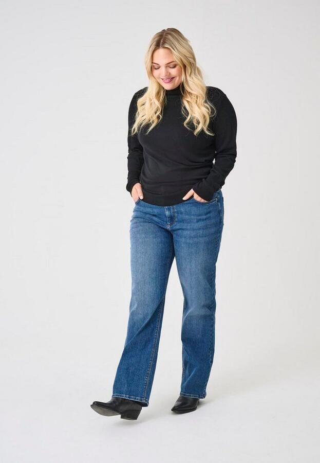 ONLY CARMAKOMA Straight jeans CARWILLY MID STRAIGHT DNM TAI021 - Foto 7