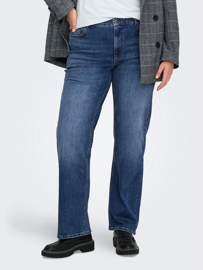 ONLY CARMAKOMA Straight jeans CARWILLY MID STRAIGHT DNM TAI021 - Foto 2