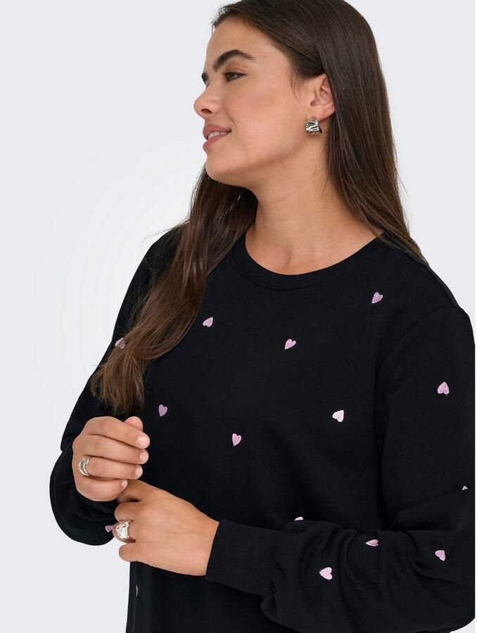 ONLY CARMAKOMA Sweatshirt CARMIA LS O-NECK SWEAT JRS - Foto 2