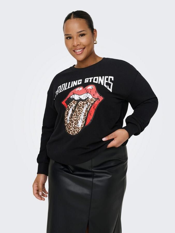 ONLY CARMAKOMA Sweatshirt CARROLLI L S O-NECK SWEAT LC JRS - Foto 3