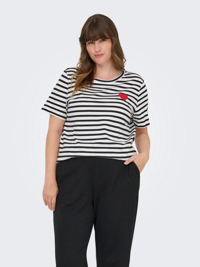 ONLY CARMAKOMA T-shirt CARKIKO LIFE S S O-NECK TERRY TOP JRS - Foto 2