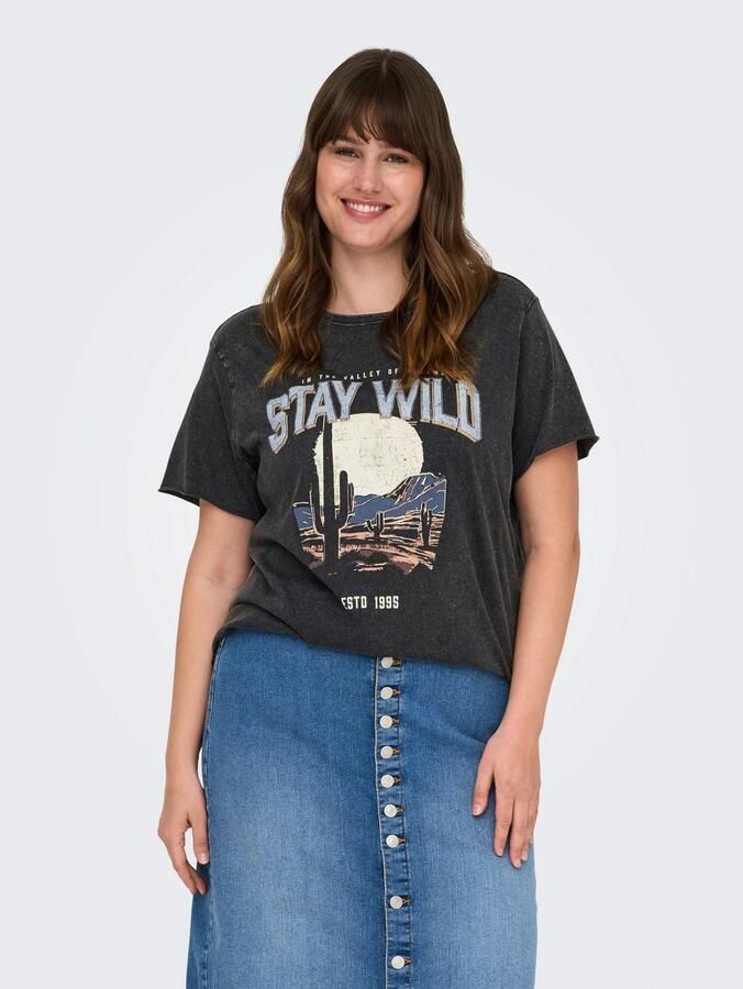 ONLY CARMAKOMA T-shirt CARLUCY LIFE REG S S TOP JRS NOOS - Foto 3