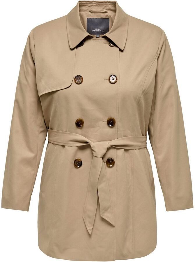Only Carmakoma Valerie Trenchcoat voor vrouwen Beige Dames - Foto 7