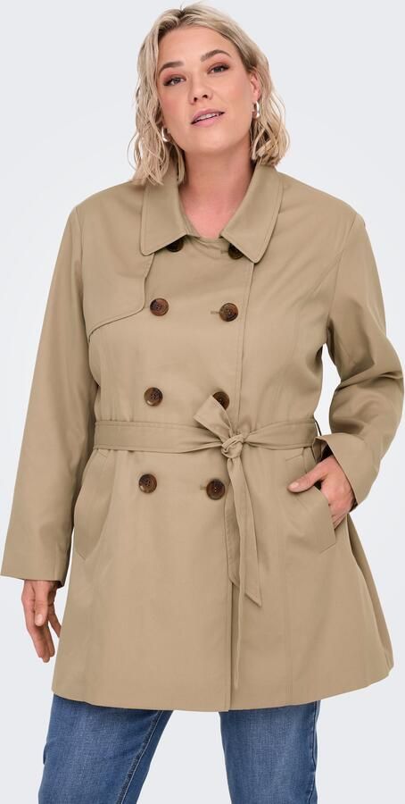 Only Carmakoma Valerie Trenchcoat voor vrouwen Beige Dames - Foto 6