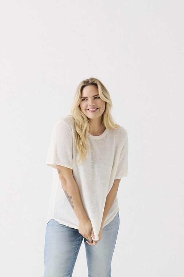 ONLY CARMAKOMA Trui met korte mouwen CARSUNNY S S PULLOVER KNT NOOS - Foto 5