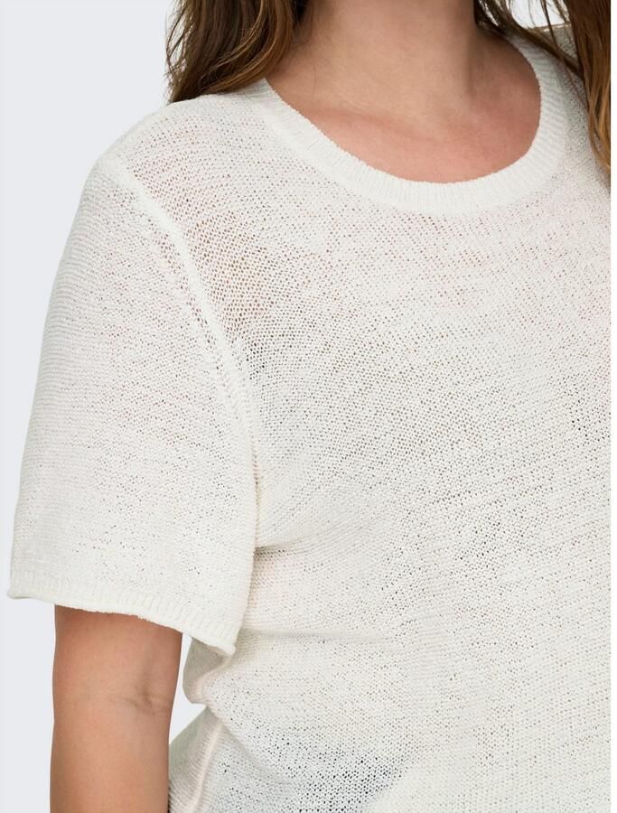 ONLY CARMAKOMA Trui met korte mouwen CARSUNNY S S PULLOVER KNT NOOS
