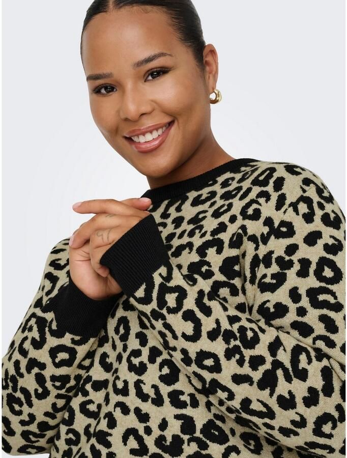 ONLY CARMAKOMA Trui met ronde hals CARIBI JQ LS O-NECK KNT - Foto 2