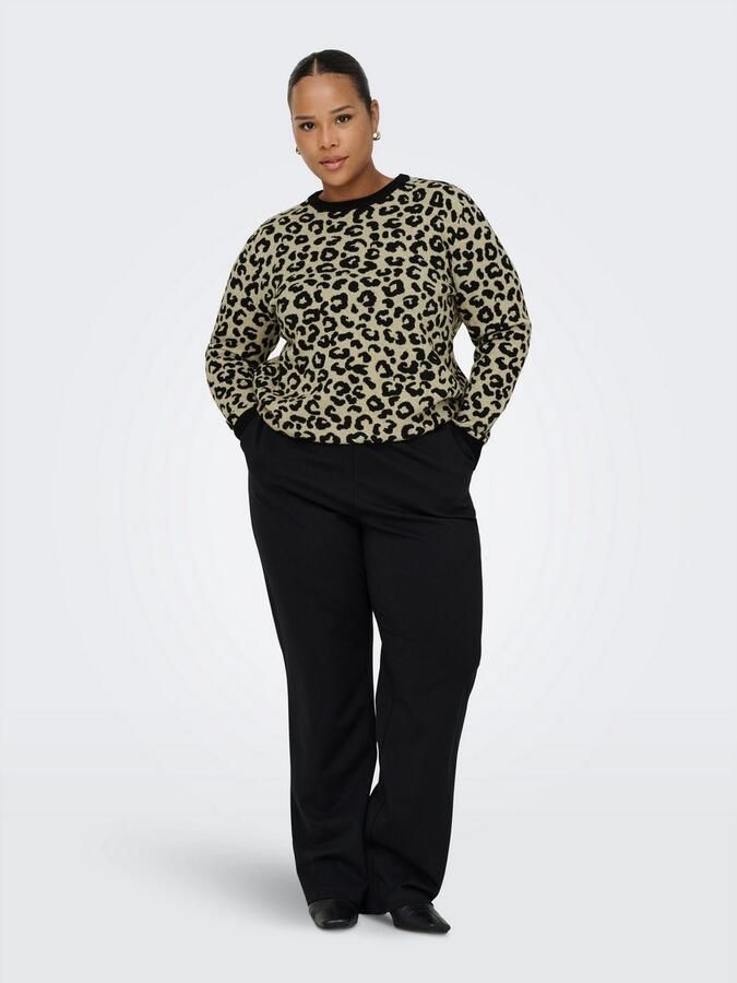 ONLY CARMAKOMA Trui met ronde hals CARIBI JQ LS O-NECK KNT - Foto 5