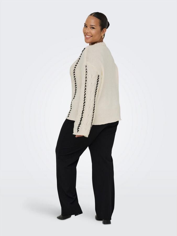 ONLY CARMAKOMA Trui met ronde hals CARTESSA CABEL STITCH LS O-NECK KNT - Foto 6