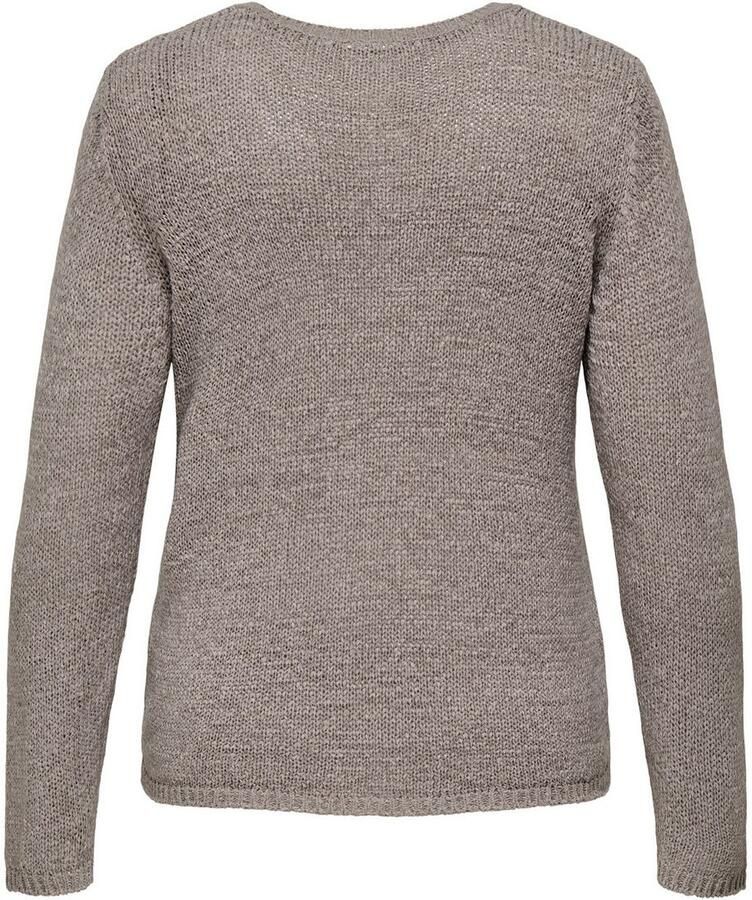 ONLY CARMAKOMA Trui met V-hals CARGEENA L S V-NECK KNT NOOS