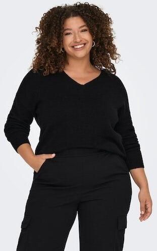 ONLY CARMAKOMA Trui met V-hals CARMARGARETA LS PULLOVER KNT NOOS - Foto 7