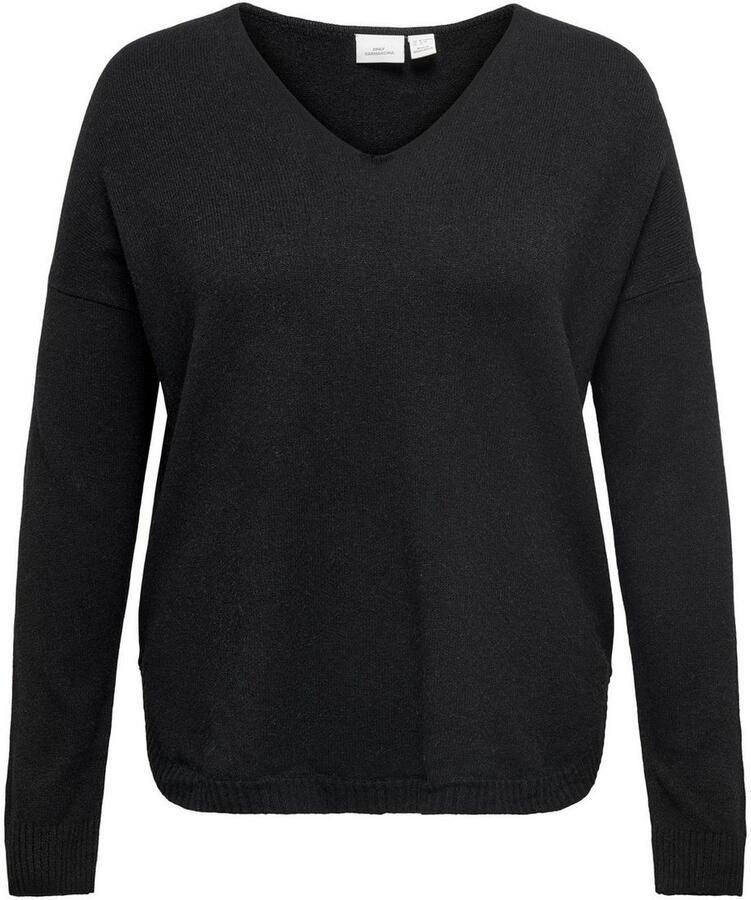 ONLY CARMAKOMA Trui met V-hals CARMARGARETA LS PULLOVER KNT NOOS - Foto 3