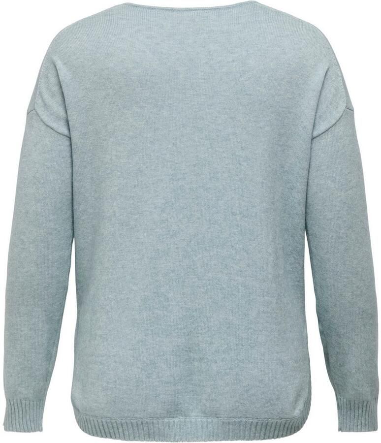ONLY CARMAKOMA Trui met V-hals CARMARGARETA LS PULLOVER KNT NOOS - Foto 3