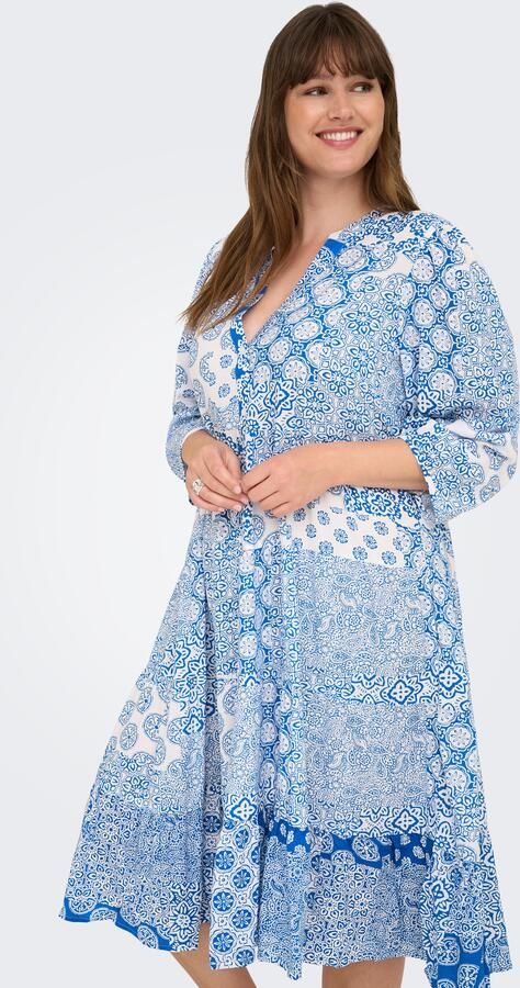 ONLY CARMAKOMA Tuniekjurk CARMILANA 3 4 DRESS WVN NOOS - Foto 6