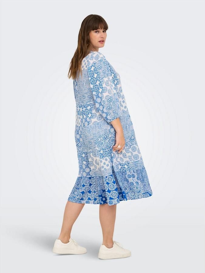 ONLY CARMAKOMA Tuniekjurk CARMILANA 3 4 DRESS WVN NOOS - Foto 2