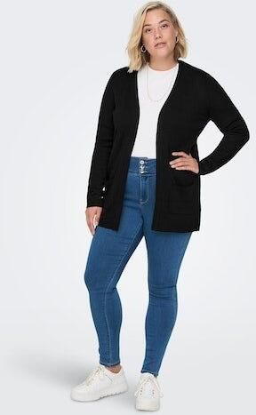ONLY CARMAKOMA PLUS SIZE gebreid jack in gemêleerde look - Foto 7