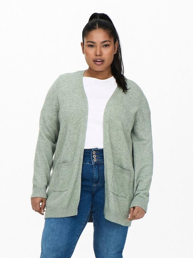 ONLY CARMAKOMA Vest CARESLY L S OPEN CARDIGAN NOOS KNT - Foto 4