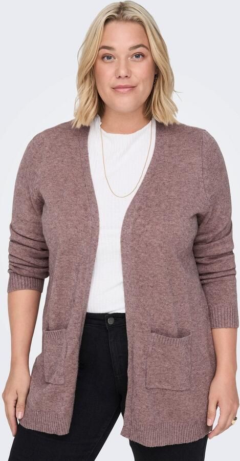 ONLY CARMAKOMA PLUS SIZE gebreid jack in gemêleerde look - Foto 6