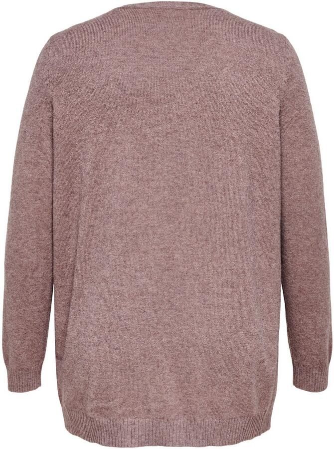 ONLY CARMAKOMA PLUS SIZE gebreid jack in gemêleerde look - Foto 5