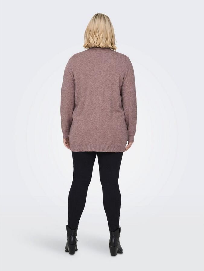 ONLY CARMAKOMA PLUS SIZE gebreid jack in gemêleerde look - Foto 4