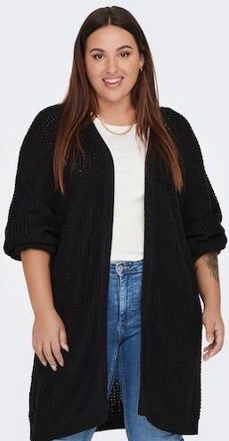 Only Carmakoma Zwarte Gebreide Cardigan | Freewear Zwart Black Dames - Foto 6