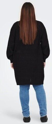 Only Carmakoma Zwarte Gebreide Cardigan | Freewear Zwart Black Dames - Foto 5
