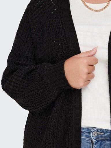 Only Carmakoma Zwarte Gebreide Cardigan | Freewear Zwart Black Dames - Foto 2
