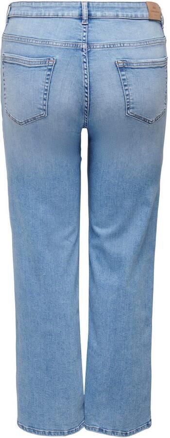 ONLY CARMAKOMA high waist wide leg jeans light blue denim - Foto 11