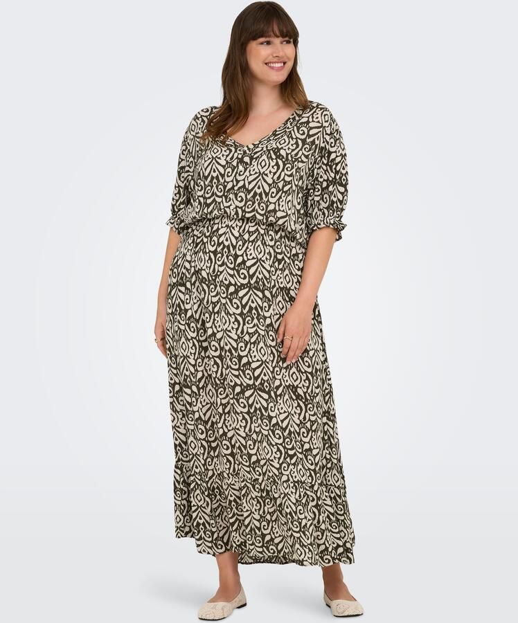 ONLY CARMAKOMA Zomerjurk CARCHIANTI S S CALF DRESS WVN NOOS - Foto 6