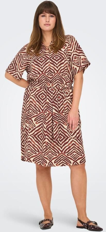 ONLY CARMAKOMA Zomerjurk CARSHILLA 2 4 KNEE DRESS VIS AOP BS - Foto 4