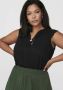 ONLY CARMAKOMA PLUS SIZE blouseshirt van viscose met V-hals model 'MUMI' - Thumbnail 3
