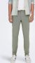 Only & Sons Slim fit stoffen broek in gemêleerde look model 'MARK' - Thumbnail 3