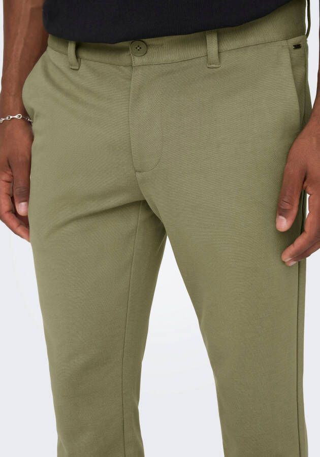 Only & Sons Stoffen broek met labeldetail model 'MARK'
