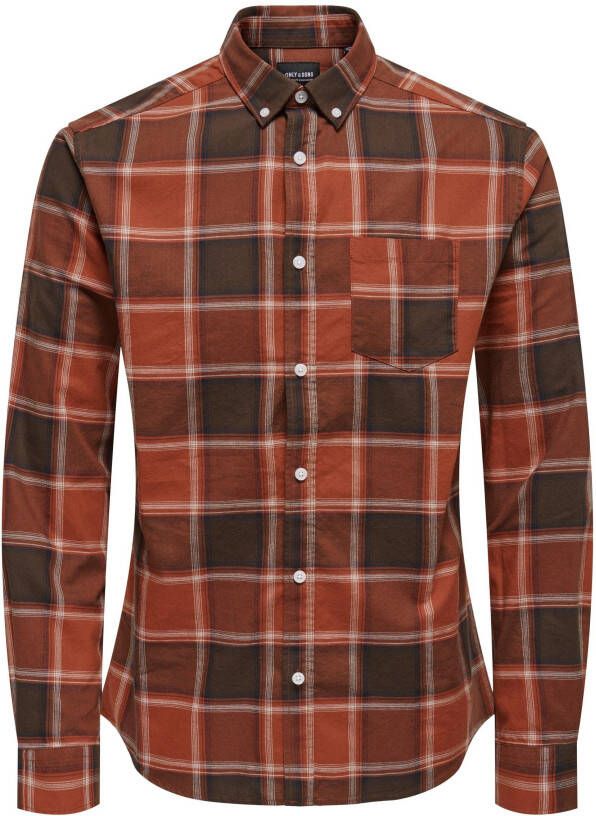ONLY & SONS Geruit overhemd ONSALVARO LS OXFORD CHECK SHIRT 5979