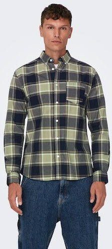 ONLY & SONS Geruit overhemd ONSALVARO LS OXFORD CHECK SHIRT 5979