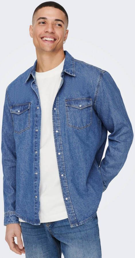 ONLY & SONS Jeans overhemd OS ONSBANE DENIM SHIRT