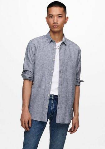 Only & Sons Regular fit vrijetijdsoverhemd met kentkraag model 'CAIDENLS' - Foto 3