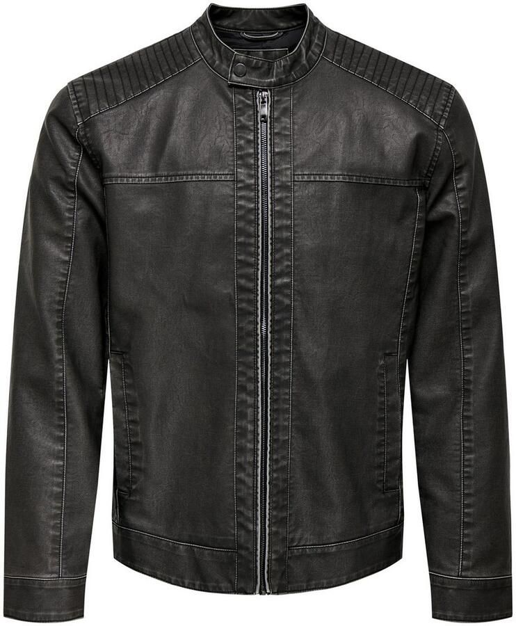 ONLY & SONS Bikerjack MIKE PU RACER JACKET