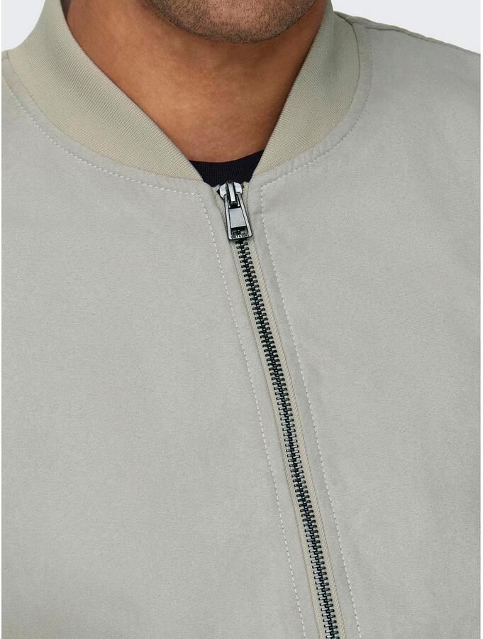 Only & Sons Lucas Fake Suede Bomber Jack Heren Gray Heren - Foto 2