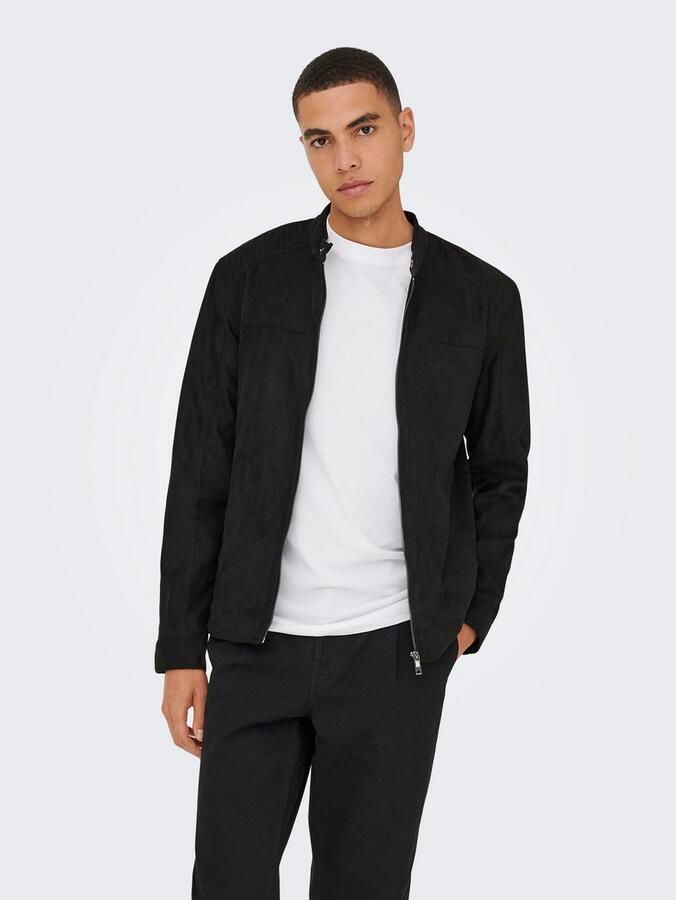 Only & Sons Regular fit jack in leerlook model 'MIKE' - Foto 3