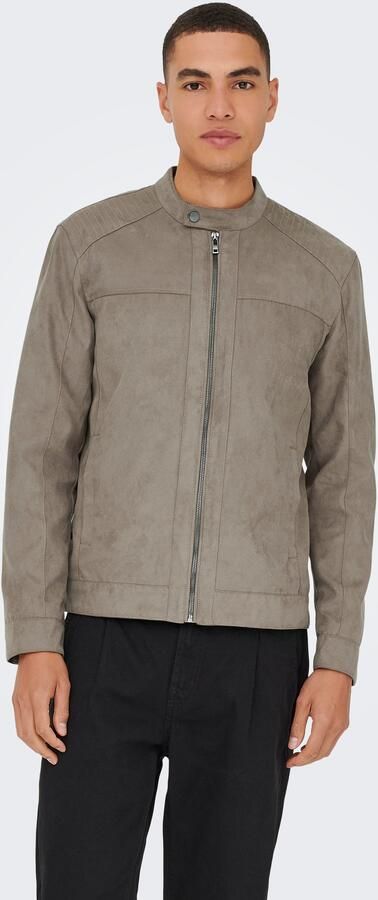 Only & Sons Regular fit jack in leerlook model 'MIKE' - Foto 4