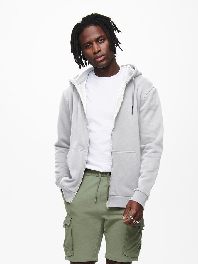 ONLY & SONS Capuchonsweatvest ONSCERES ZIP THR. HOODIE SWEAT NOOS - Foto 3