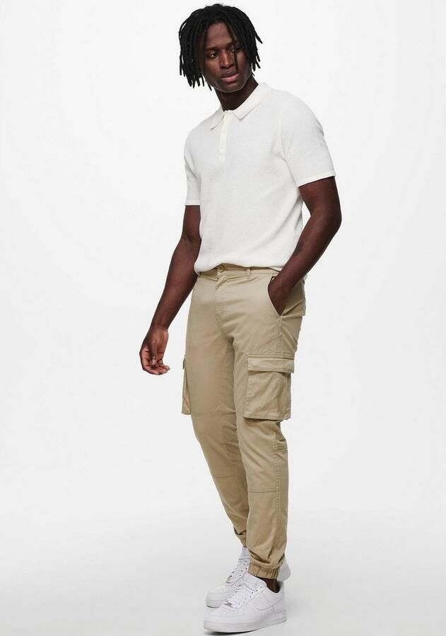 Only & Sons Cargobroek met elastische pijpboorden model 'CANS STAGE' - Foto 2