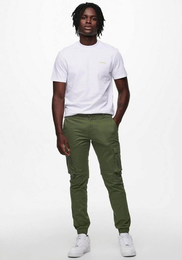 Only & Sons Cargobroek met elastische pijpboorden model 'CANS STAGE' - Foto 3